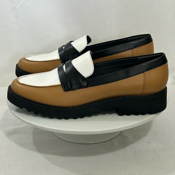 Franco Sarto - Women’s Loafers in Black, White, and Tan - Picture 5 of 15